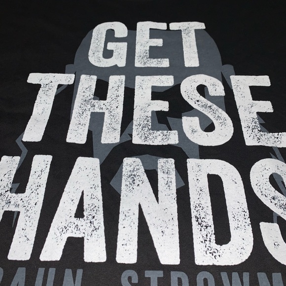 WWE WWF SHIRT TSHIRT TEE BRAUN STROWMAN WRESTLING XL GET THESE HANDS - Picture 3 of 6